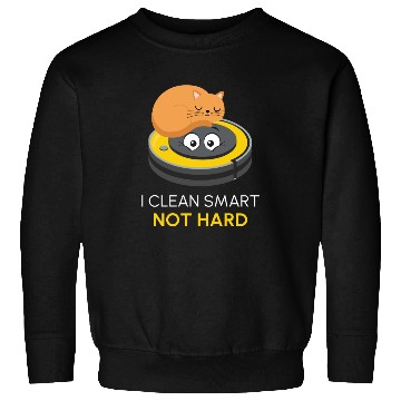 Discover I Clean Smart Cat Kitten Robot Vacuum Sweatshirts
