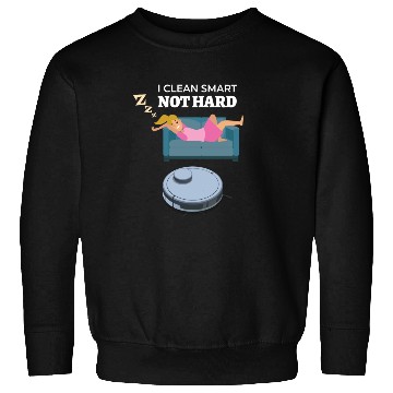 Discover I Clean Smart Robot Vacuum Cleaner Robot Sweatshirts