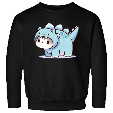 Discover Cat in Stegosaurus Costume Sweatshirts