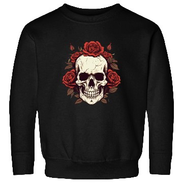 Discover Skull rose aesthetic grunge roses goth gift Sweatshirts