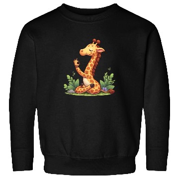 Discover Giraffe yoga practitioner Sweatshirts