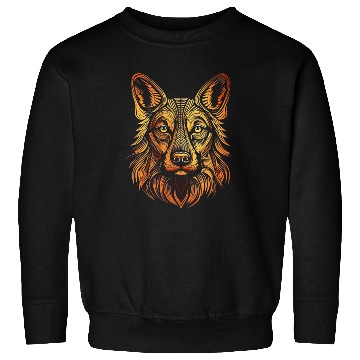 Discover German Shepherd Funny Dog Street Art Comic Pet Sweatshirts