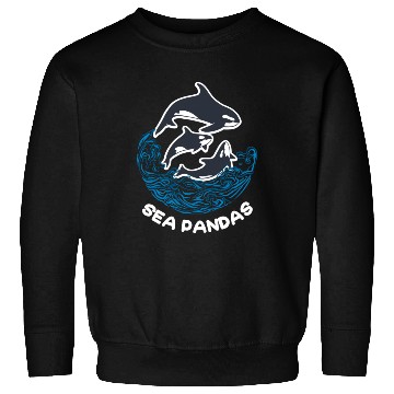 Discover Sea Panda Orca Wild Panda Bamboo Sweatshirts