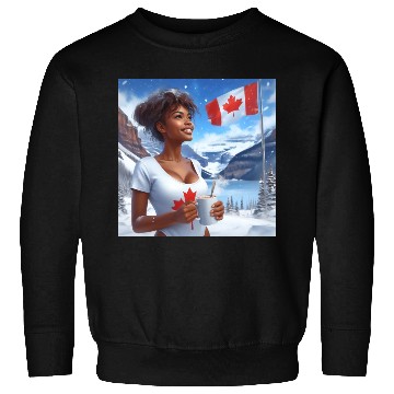 Discover Canadian Winter Snow in Banff Canada Sweatshirts