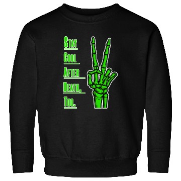 Discover Cool Hand Skeleton Art. Sweatshirts