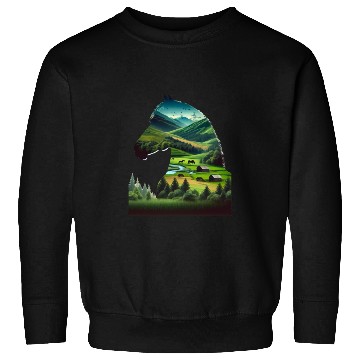 Discover Nature in Horse Pattern Sweatshirts