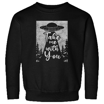 Discover Alien Spaceship Saucer Planet Sweatshirts