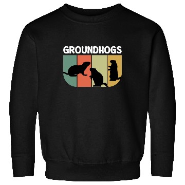 Discover Groundhogs Retro Vintage Happy Groundhog Day Sweatshirts