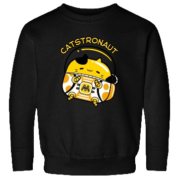 Discover Cat Astronaut Meow Cute Fruit Yellow Butter Kitty Sweatshirts