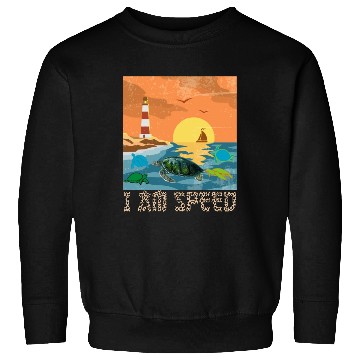 Discover Leopard Sunset Turtle I Am Speed Animal Turtle Sea Sweatshirts