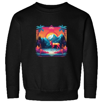 Discover Palm Pixels Paradise Sweatshirts