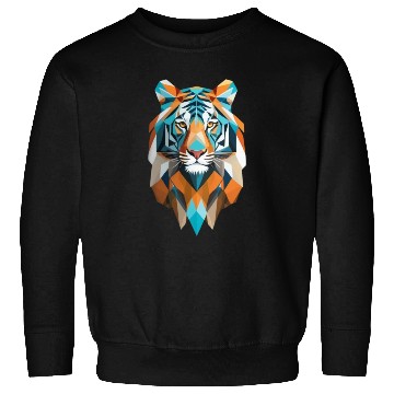 Discover Painting Pixels: Animal lion Tales Sweatshirts