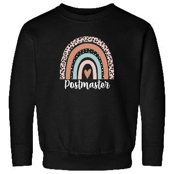 Discover Postmaster Rainbow Leopard Funny Postmaster Sweatshirts