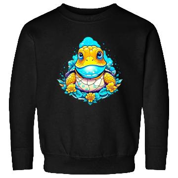 Discover Lizard sitting on top of flowers Sweatshirts