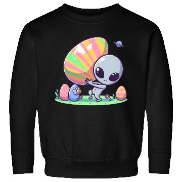 Discover Alien with huge easter egg Sweatshirts