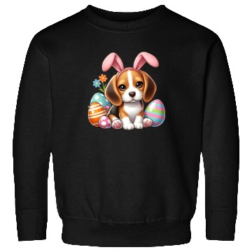 Discover Beagle with bunny ears and easter eggs Sweatshirts