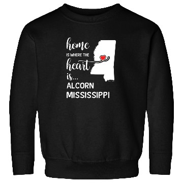 Discover Alcorn County Mississipi Is Where My Heart Is Gift Sweatshirts