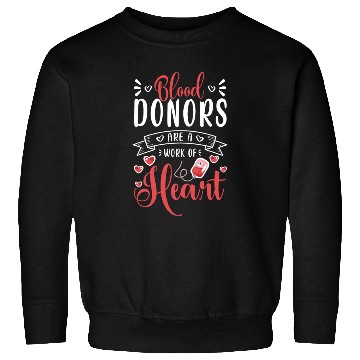 Discover Blood Donation Blood Social Needle Sweatshirts