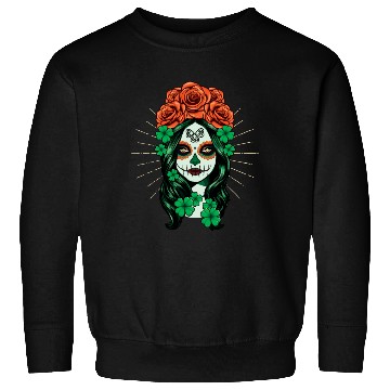Discover St Patrick's Day Dia De Los Muertos Calavera Sweatshirts