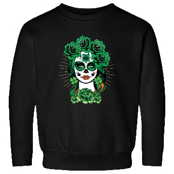 Discover St Patrick's Day Dia De Los Muertos La Calavera Sweatshirts