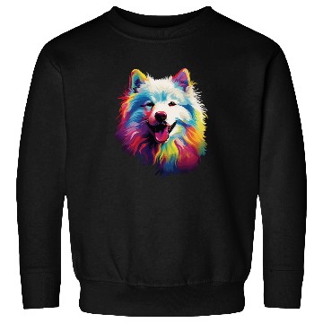 Discover Watercolor Colorful Samoyed Sweatshirts