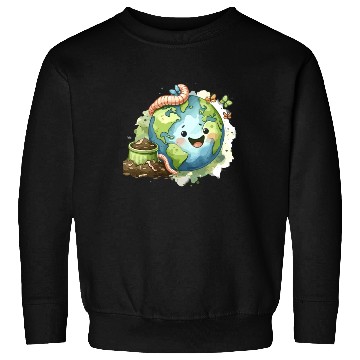 Discover Worm Farming Earthworm Gardener Vermiculture Sweatshirts
