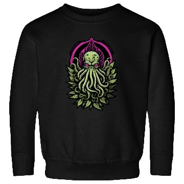 Discover Colorful Cthulhu Sweatshirts with Marijuana Leaves