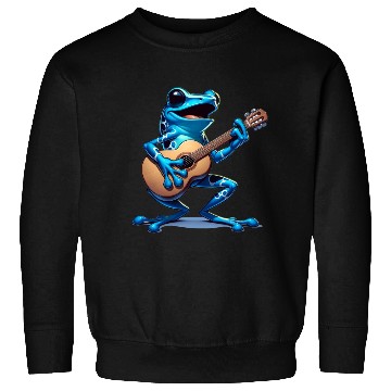Discover Poison dart frog guitar Sweatshirts