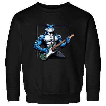Discover Poison dart frog guitar Sweatshirts