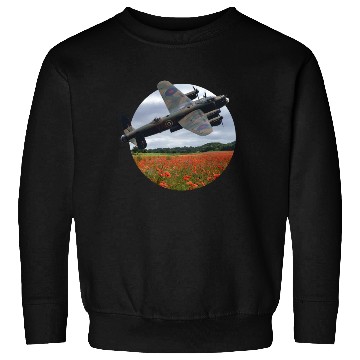 Discover Avro Lancaster Bomber Over A Poppy Sweatshirts