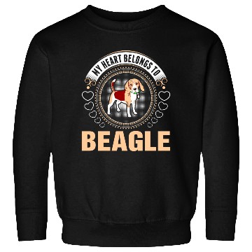 Discover My Heart Belongs To Beagle Dog Sweatshirts