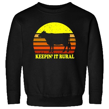 Discover Keepin' It Rural Cow Farming Sweatshirts