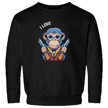 Discover MONKEY SAYING I LOVE Sweatshirts
