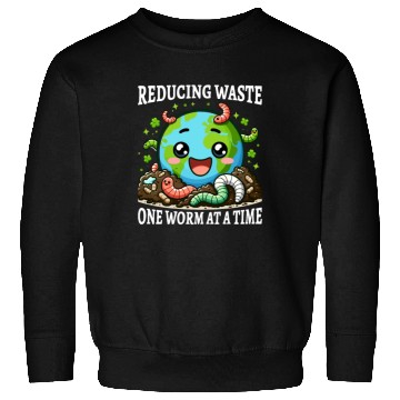 Discover Worm Farming Earthworm Gardener Vermiculture Sweatshirts