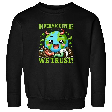 Discover Worm Farming Earthworm Gardener Vermiculture Sweatshirts