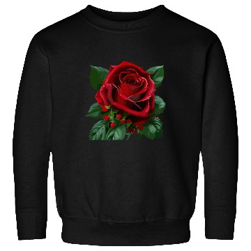 Discover Red Rose flower design Sweatshirts