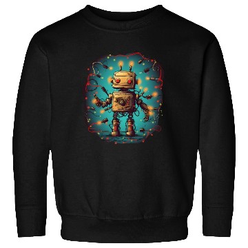 Discover Tangled Techmas Bot Sweatshirts