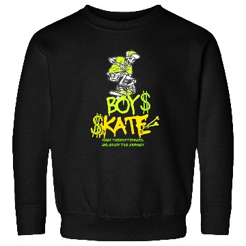 Discover Skate Skeleton Boy Graphic Sweatshirts