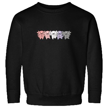 Discover Cupioromantic Flag Pride Lgbtq Axolotl Sweatshirts