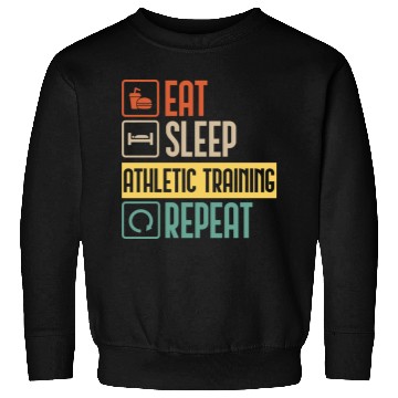 Discover Eat Sleep Athletic Training Repeat funny gift Sweatshirts