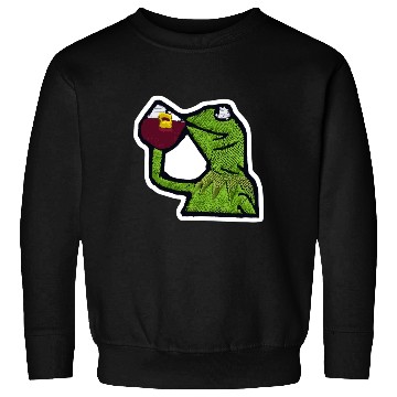 Discover Frog Drink Tea Sweatshirts
