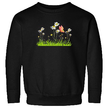 Discover Wild flowers with butterfly Sweatshirts