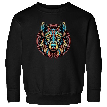 Discover German Shepherd Funny Dog Street Art Comic Pet Sweatshirts