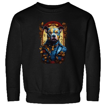 Discover Fantasy Majestic American Pitbull Dog Portrait Sweatshirts