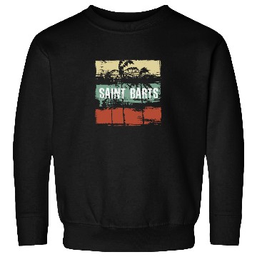 Discover Saint Barts Artistic Vacation Souvenir Abstract Sweatshirts