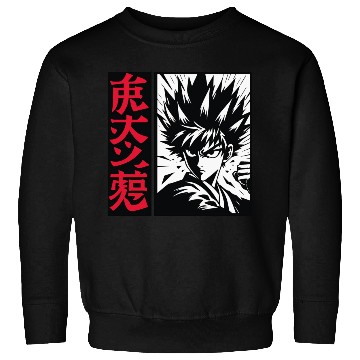 Discover Anime Power Unleashed, aesthetic, japanese design Sweatshirts