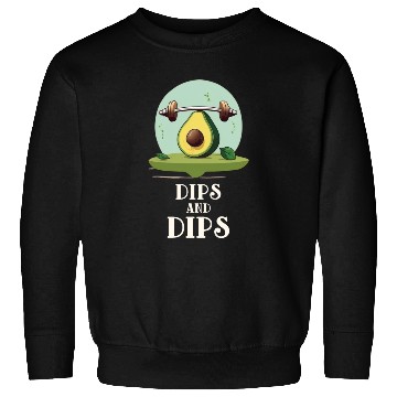 Discover Dips and dips Avocado Gym Sweatshirts