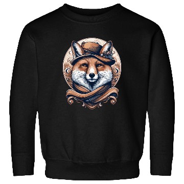 Discover gentle fox with hat Sweatshirts