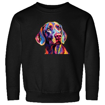Discover Watercolor Colorful Weimaraner Sweatshirts