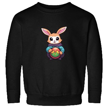 Discover Easter Bunny Rabbit Easter Day Egg Hunting Sweatshirts